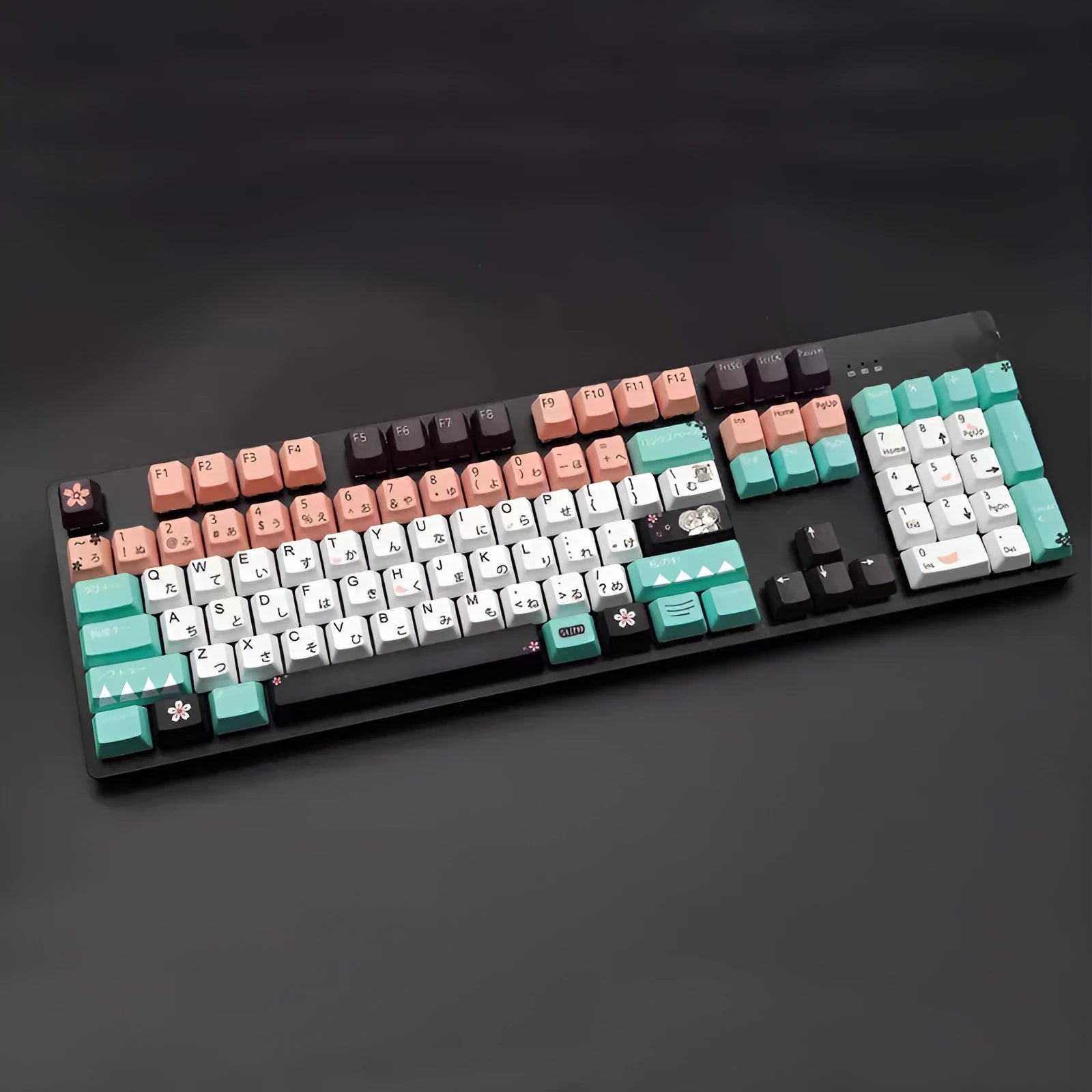Green replacement keycap for a Cherry mechanical wireless keyboard.