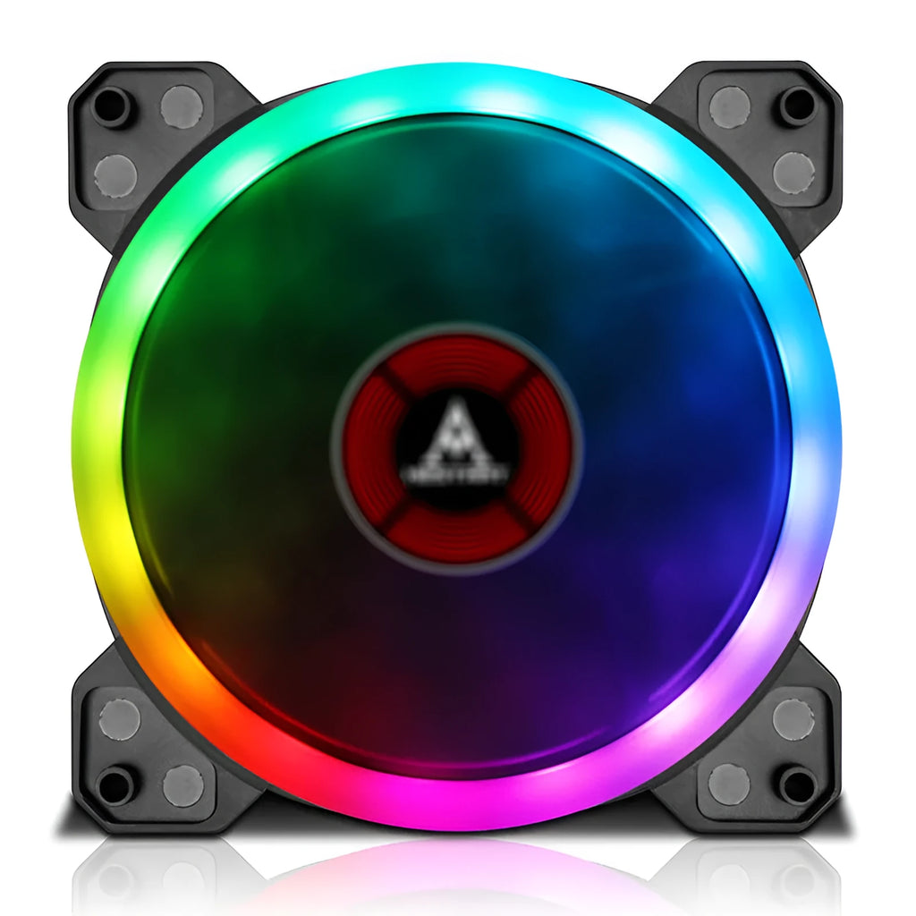 12cm camouflage pattern PC cooling fan with RGB colour changing lights and hydraulic bearing