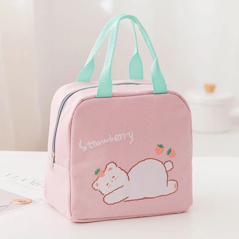 Thermal insulation lunch box bag in Oxford cloth with multiple colour design options
