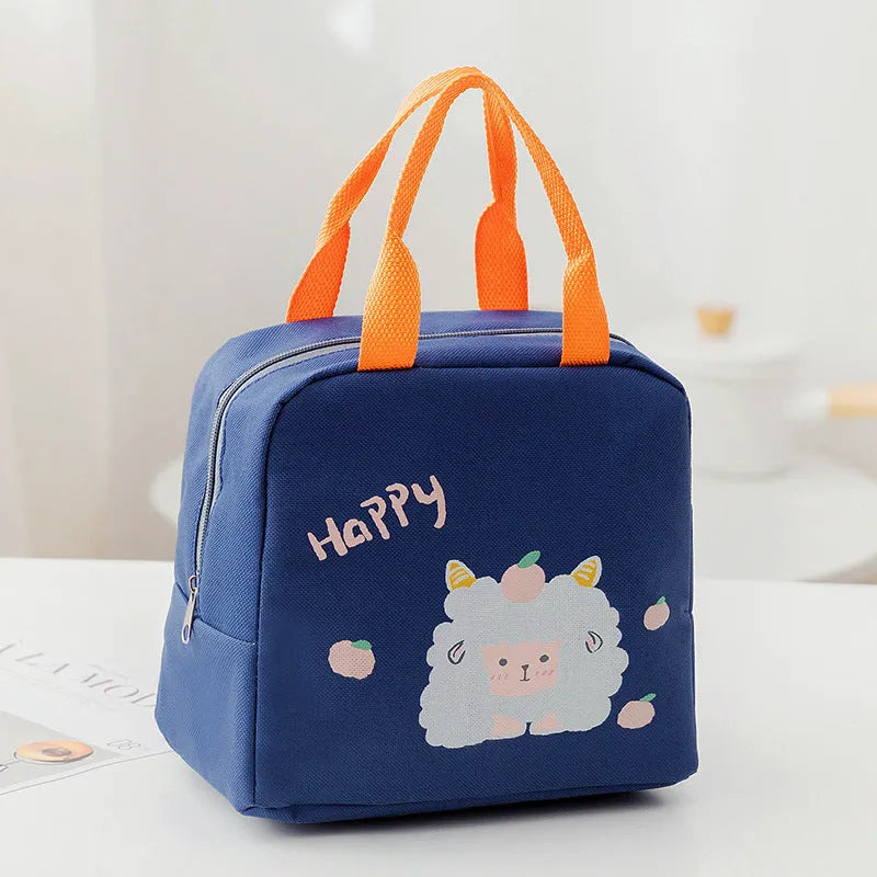 Thermal insulation lunch box bag in Oxford cloth with multiple colour design options