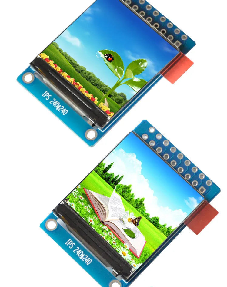 1.3 inch square IPS LCD display screen with 240x240 resolution and 18-pin connector