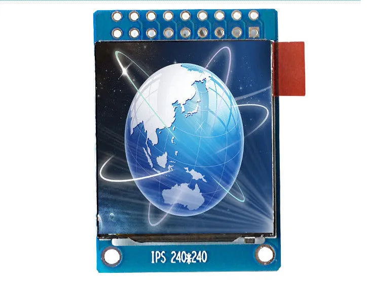 1.3 inch square IPS LCD display screen with 240x240 resolution and 18-pin connector