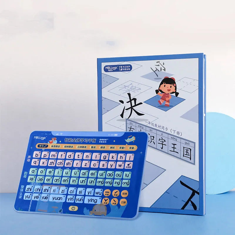 Learn To Read Chinese Spelling Training Characters educational toy with audio wall chart and Pinyin cards