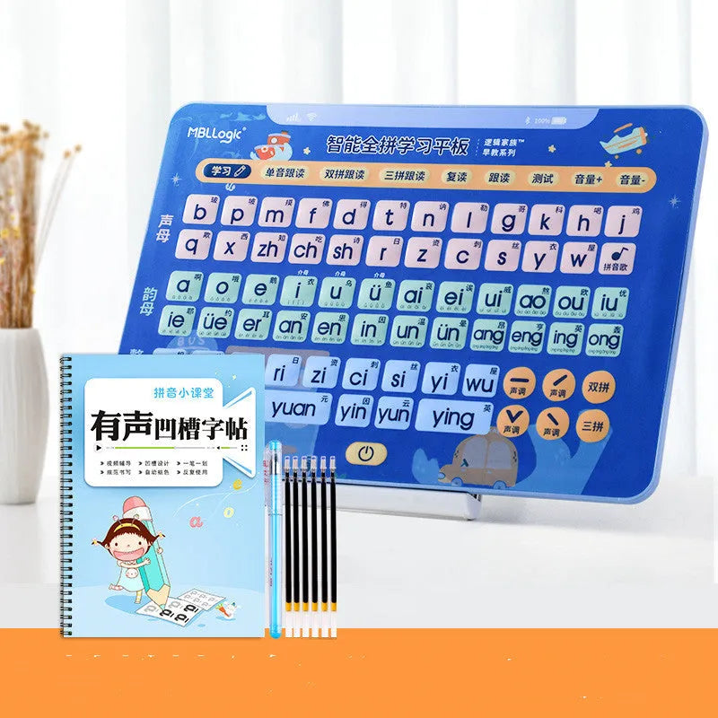 Learn To Read Chinese Spelling Training Characters educational toy with audio wall chart and Pinyin cards