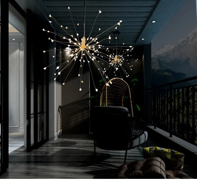 Solar LED meteor shower explosion light with PVC shell and remote control