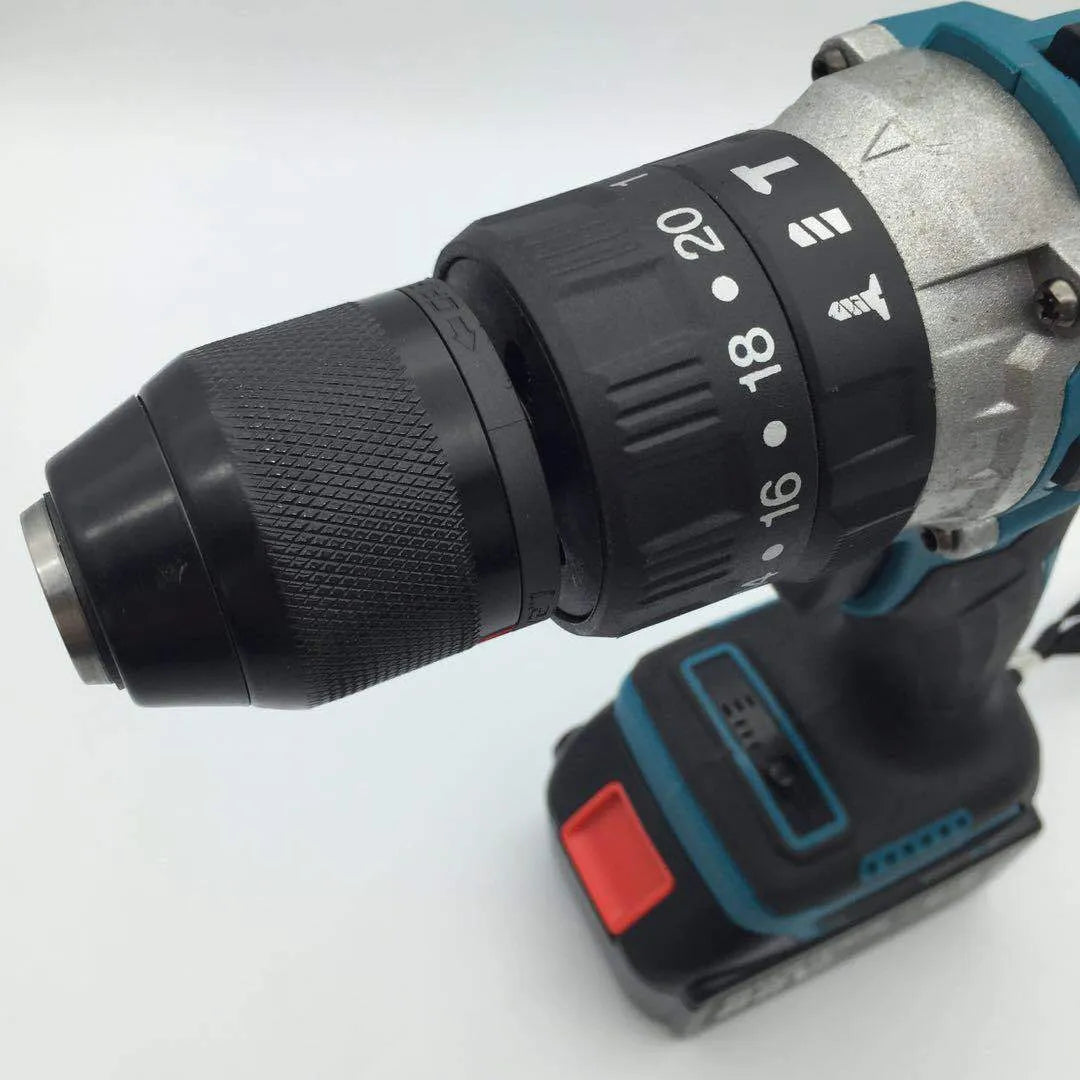 21V cordless electric impact drill and screwdriver tool with 13mm chuck capacity
