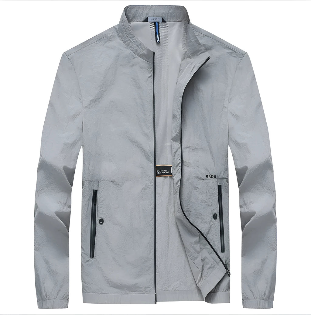 Kentino mens summer sunscreen shirt in lightweight polyester fabric available in blue, grey and navy colours