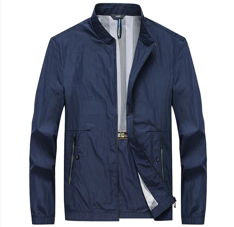 Kentino mens summer sunscreen shirt in lightweight polyester fabric available in blue, grey and navy colours