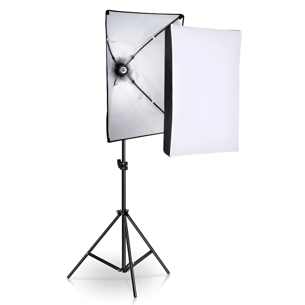 50x70cm photography softbox kit with 2 metre light stand for smartphone portrait shoots