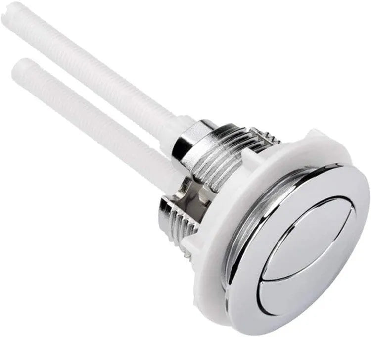 White 38mm ABS plastic round double button toilet flush accessory for ground drainage toilets