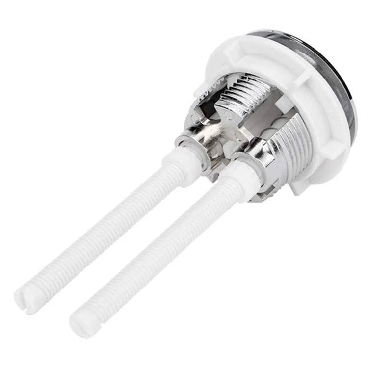 White 38mm ABS plastic round double button toilet flush accessory for ground drainage toilets