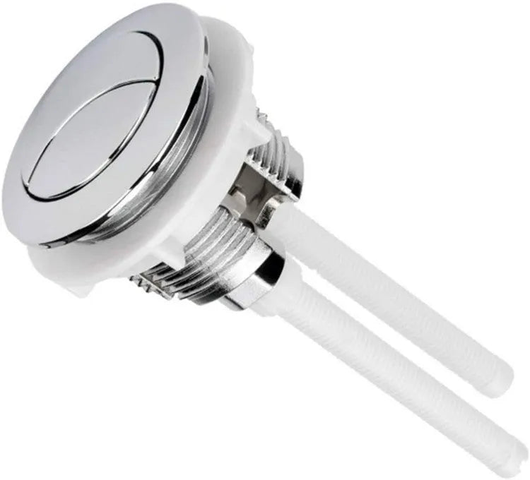 White 38mm ABS plastic round double button toilet flush accessory for ground drainage toilets