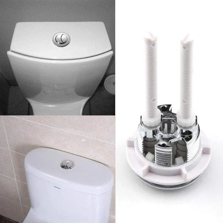 White 38mm ABS plastic round double button toilet flush accessory for ground drainage toilets