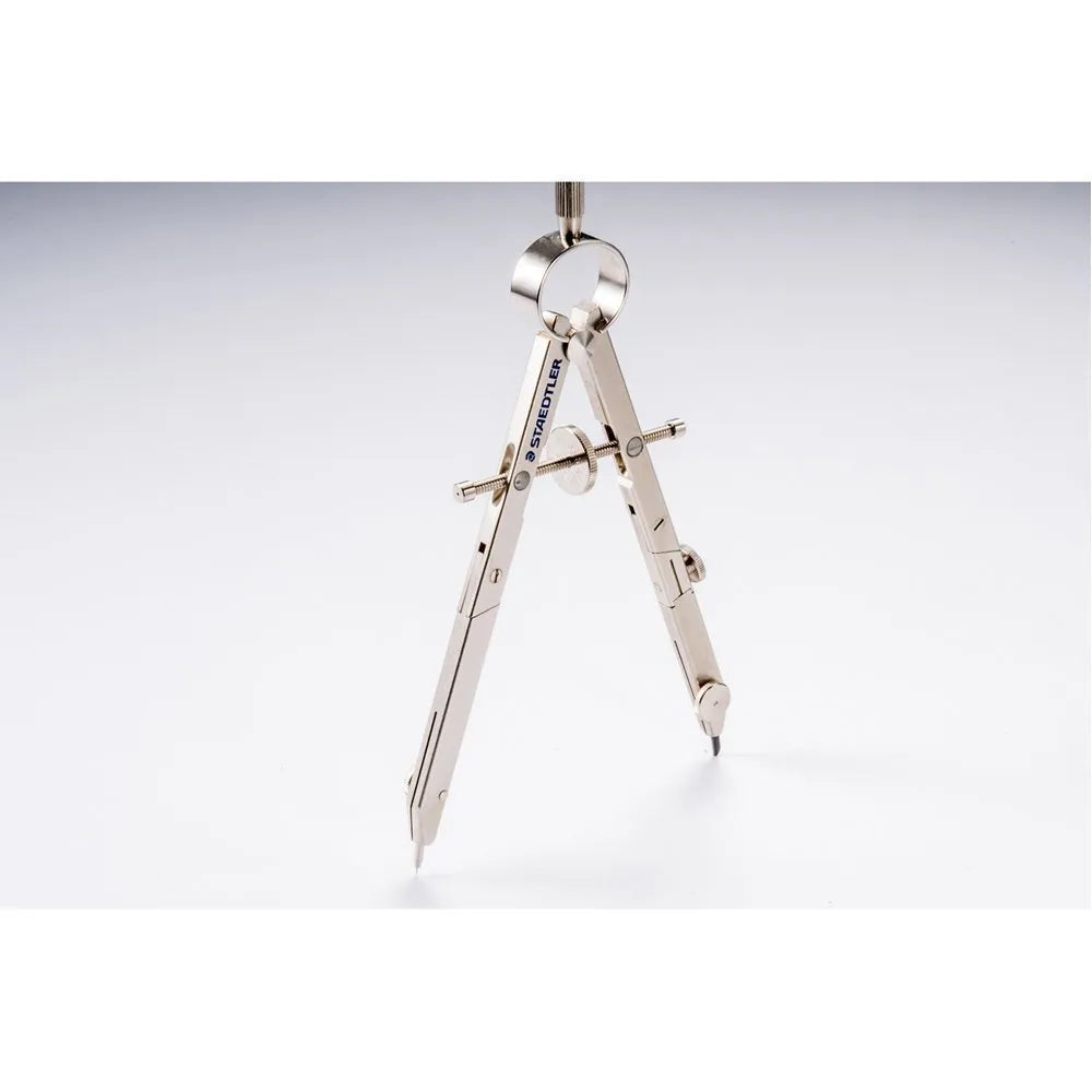 STAEDTLER 551 01 steel telescopic drafting compass for drawing circles.