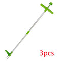 Aluminium manual weed puller garden tool with 50cm length and ABS/PP handles