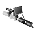 Black digital night vision goggles with a 5-inch LCD screen and large objective lenses.