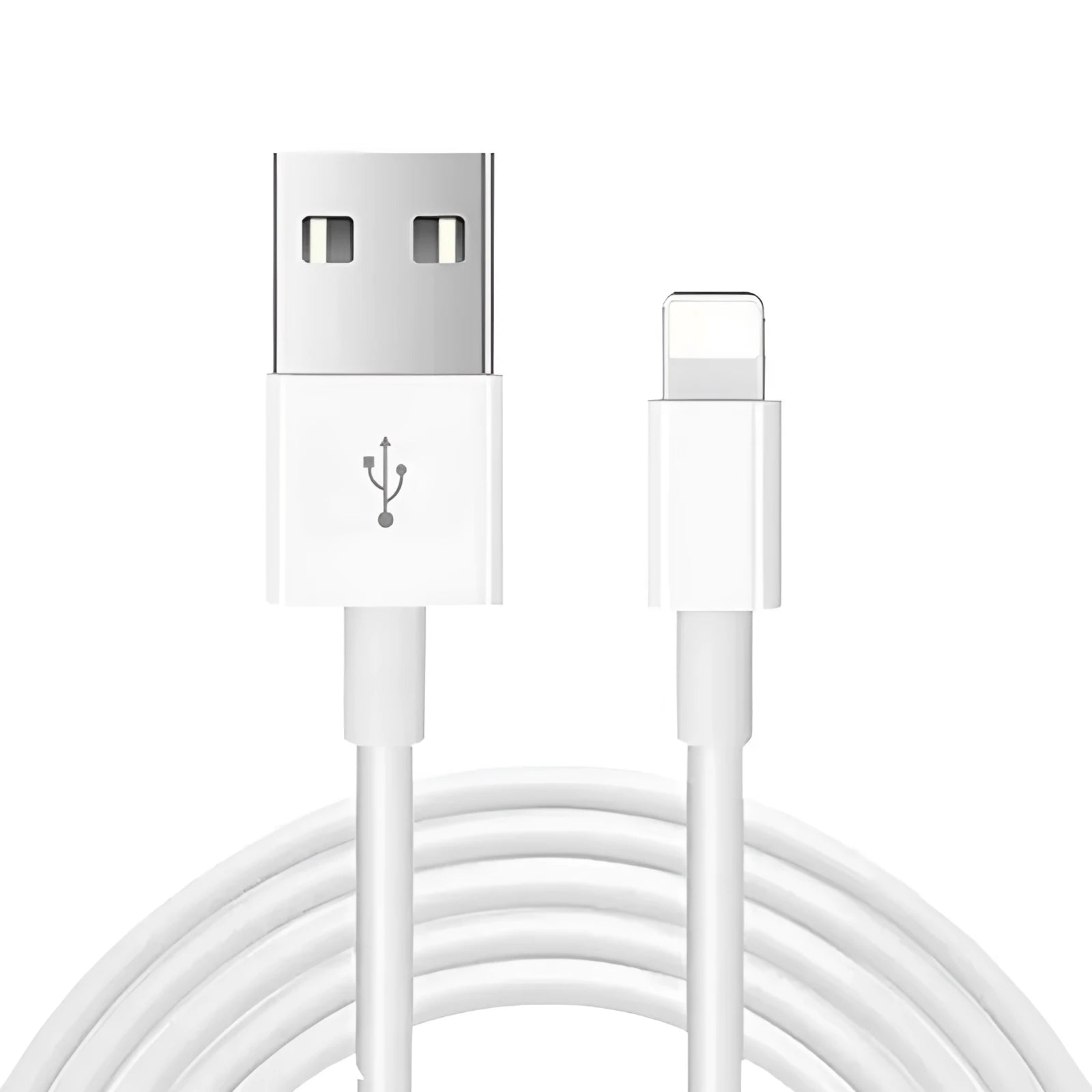 White 20W USB-C fast charger plug with cable for iPhone and iPad