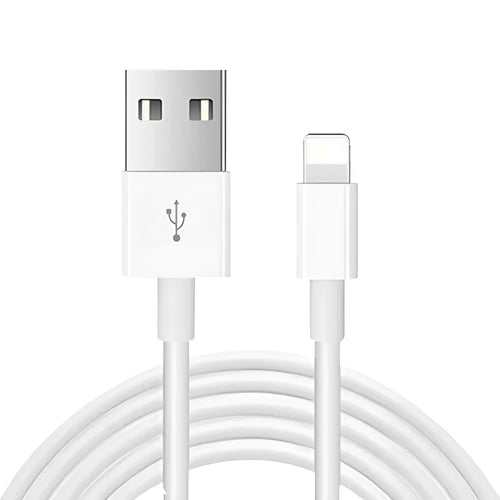 White 20W USB-C fast charger plug with cable for iPhone and iPad