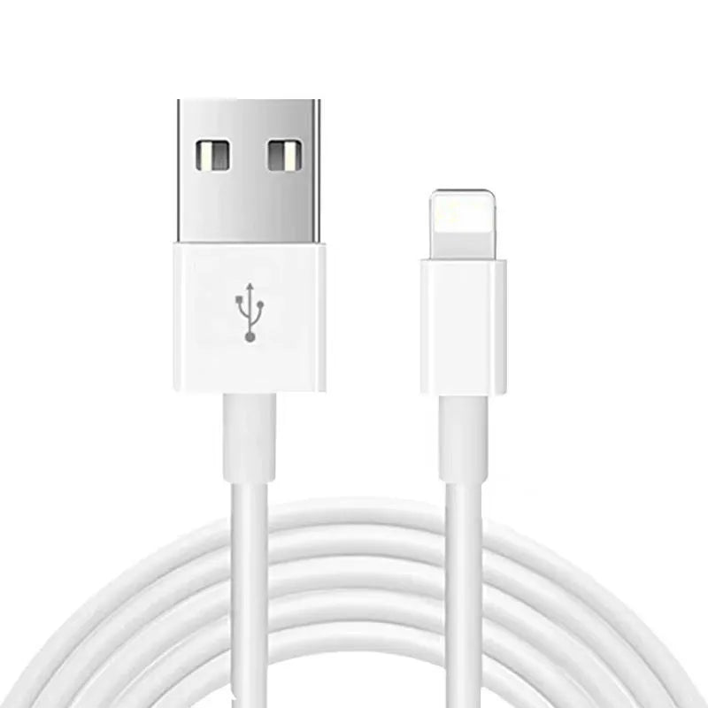White 20W USB-C fast charger plug with cable for iPhone and iPad