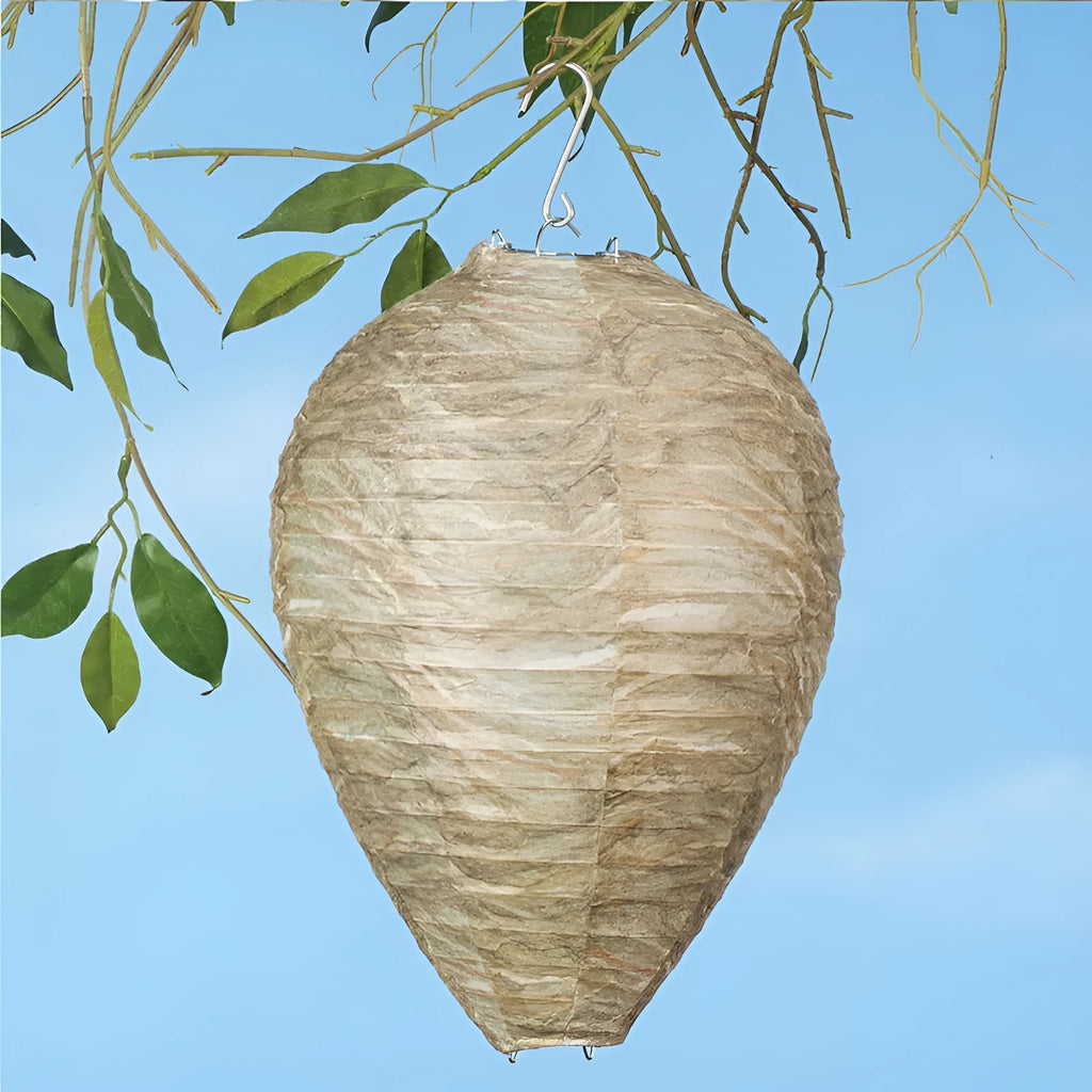 22 by 28 cm beehive style paper lantern with honeycomb design in photographic colour