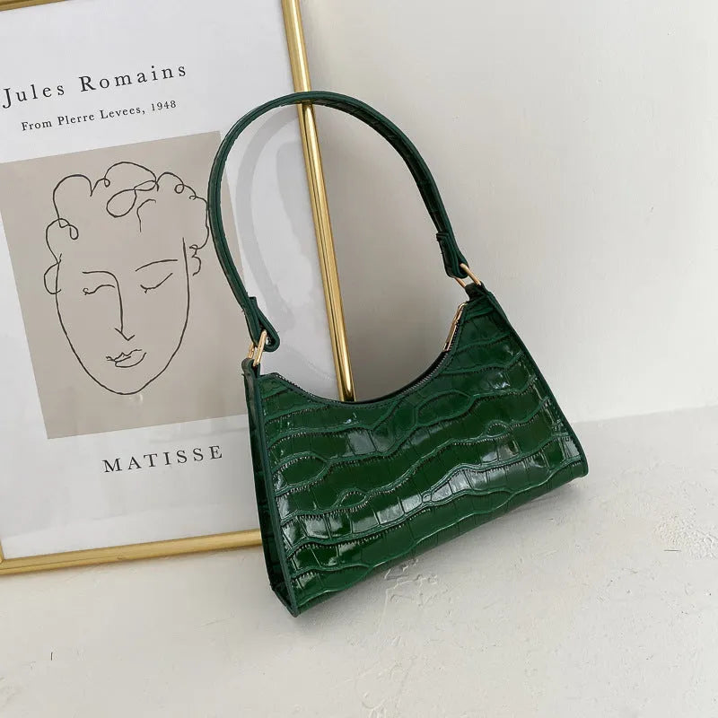 Korean style small square women's shoulder bag in PU material with multiple colour options