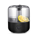 Black and white ultrasonic humidifier with 3 litre capacity and quiet bedroom operation