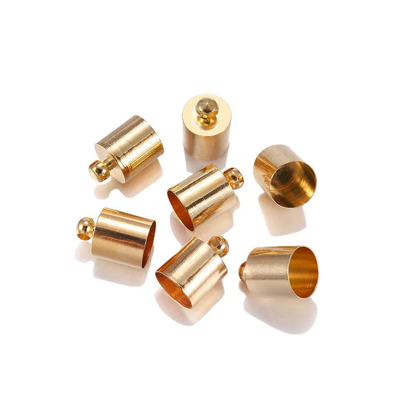 Copper weight caps for jewellery making in multiple colours and sizes