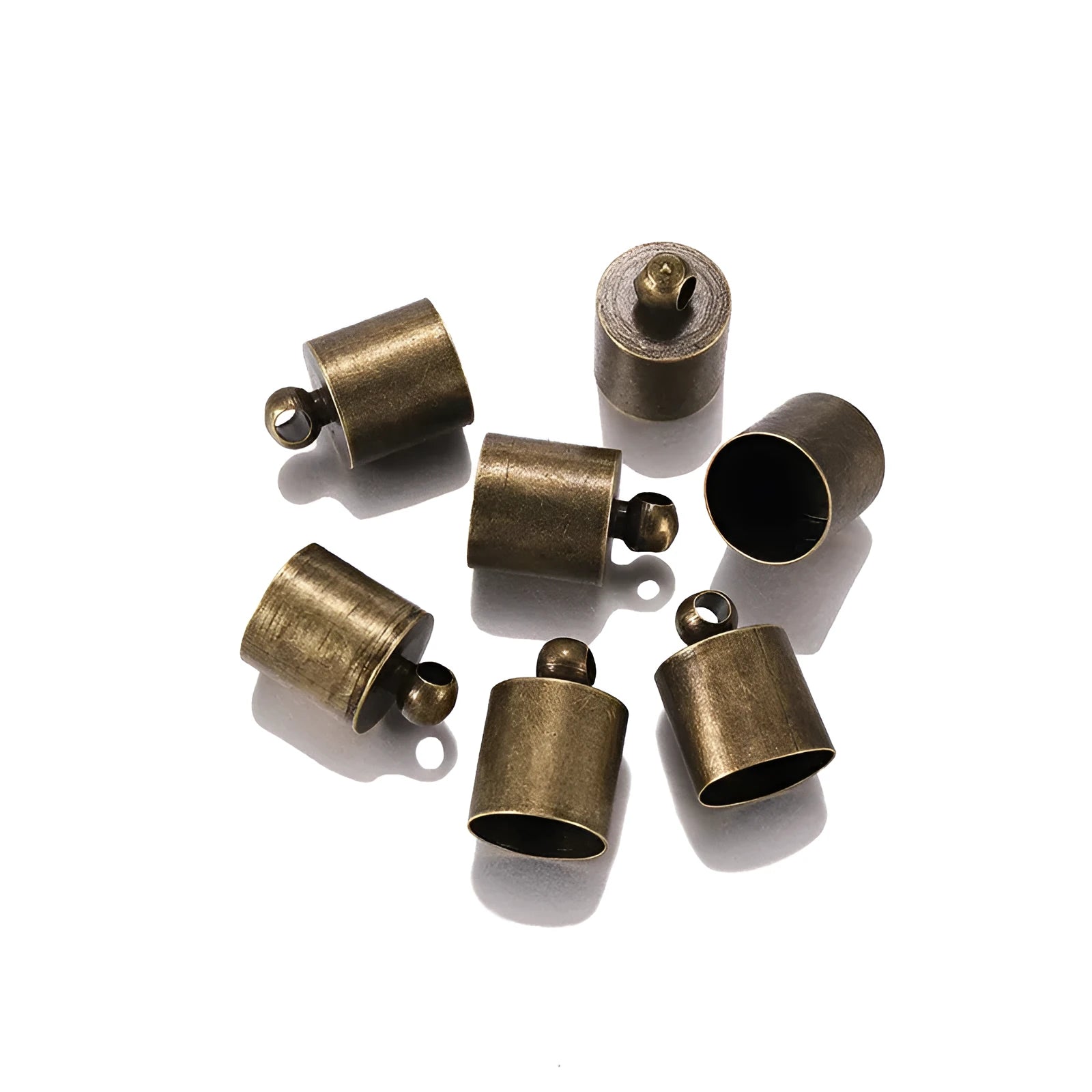 Copper weight caps for jewellery making in multiple colours and sizes