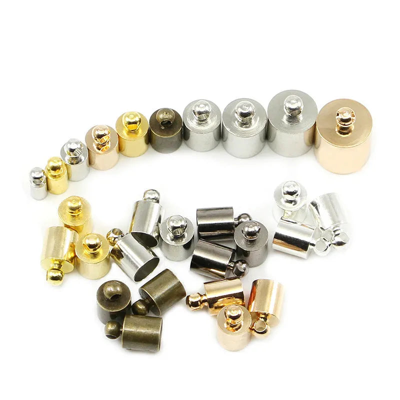 Copper weight caps for jewellery making in multiple colours and sizes