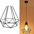 Nordic retro black iron chandelier ceiling light with adjustable 21x26x26cm size