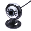 USB web camera with six LED lights around the lens for night vision video calling