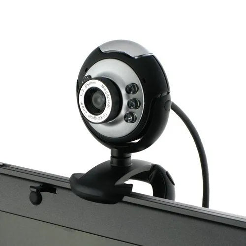 USB web camera with six LED lights around the lens for night vision video calling