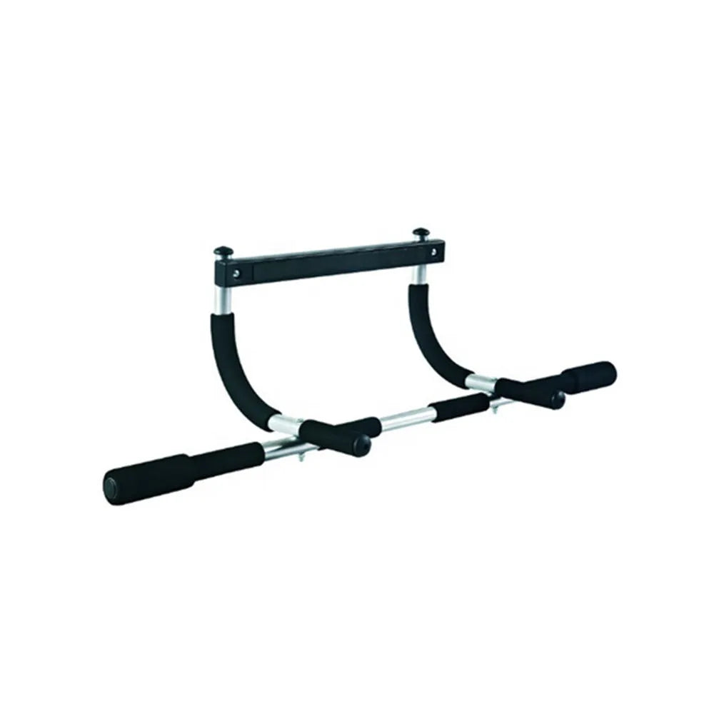 Black steel wall-mounted pull-up bar fitness equipment for home gym