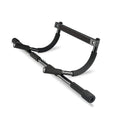 Black steel wall-mounted pull-up bar fitness equipment for home gym