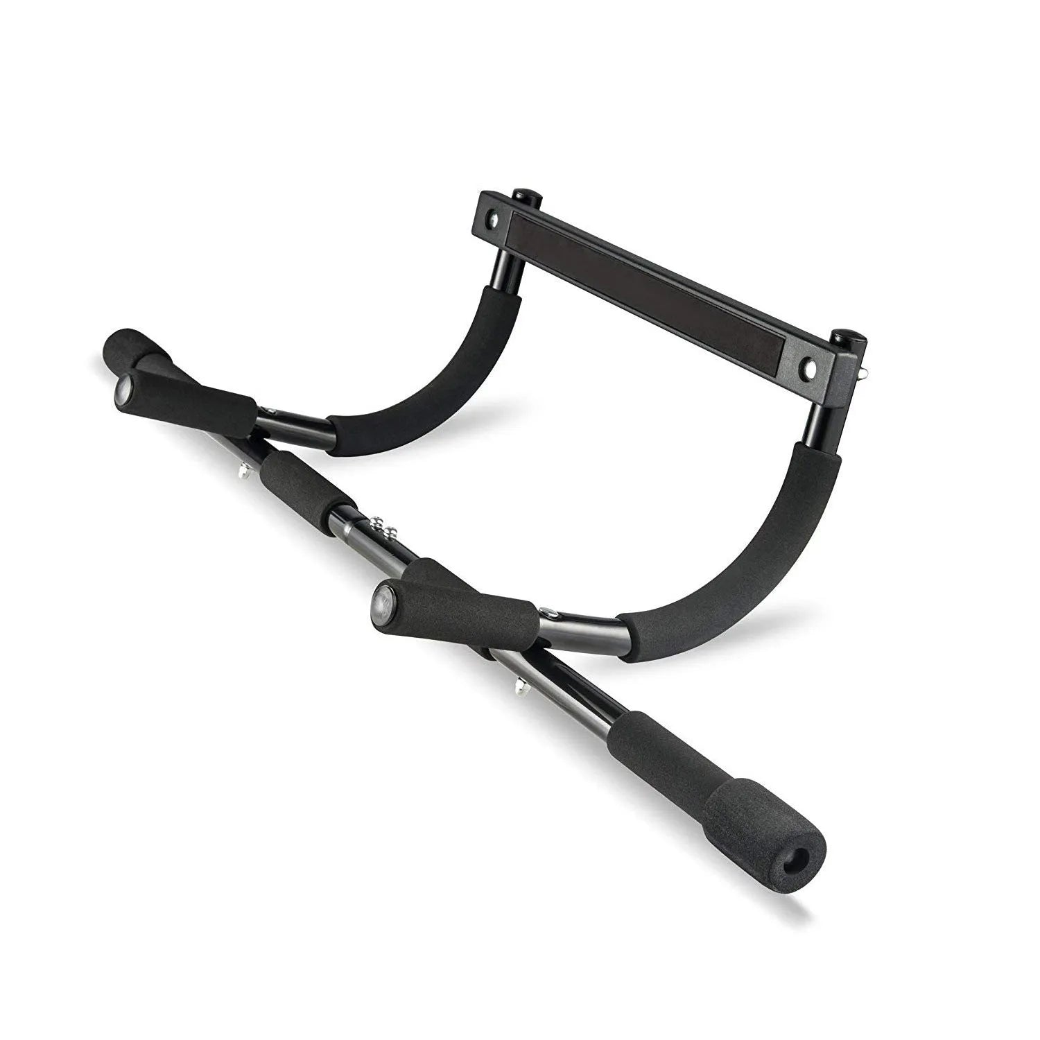 Black steel wall-mounted pull-up bar fitness equipment for home gym