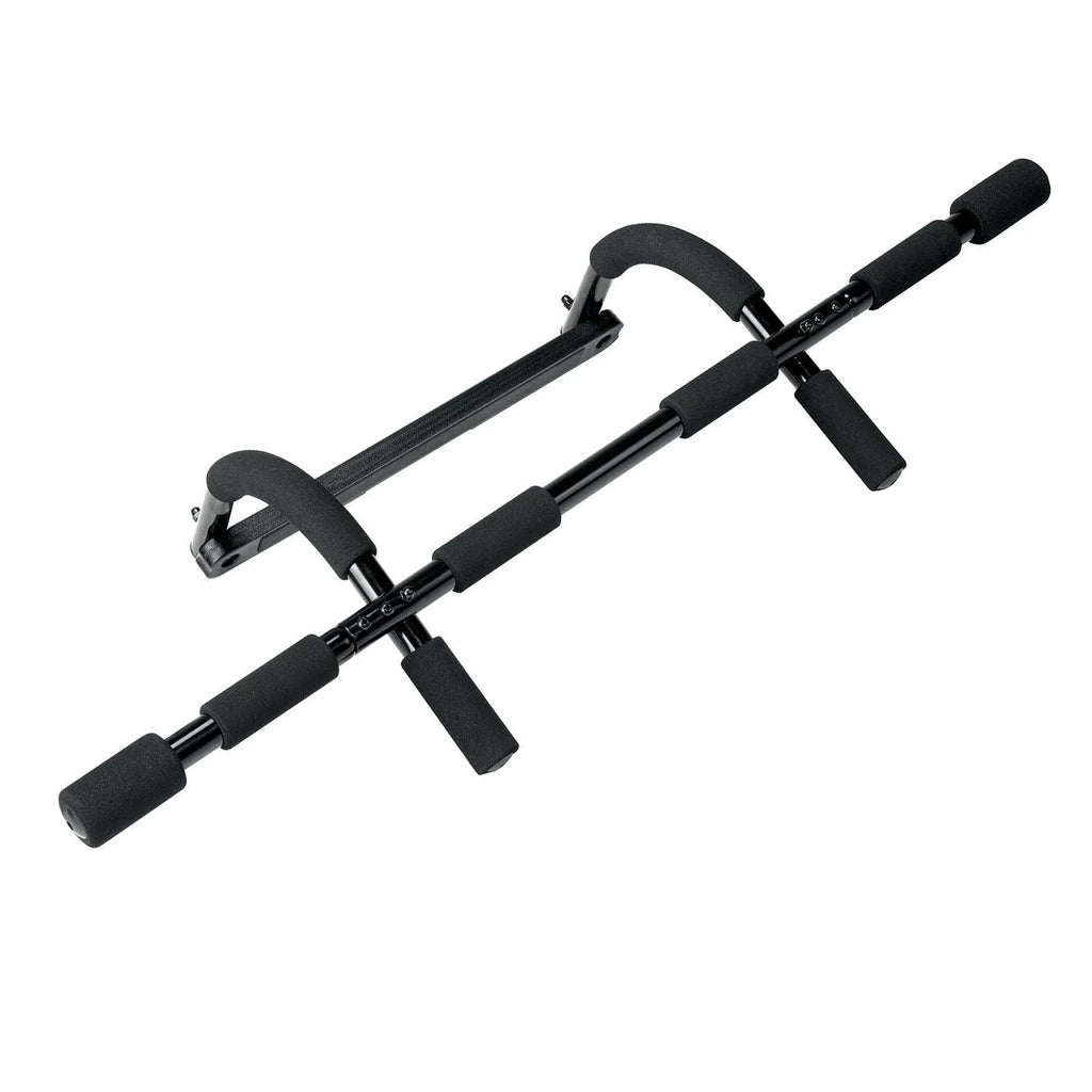 Black steel wall-mounted pull-up bar fitness equipment for home gym