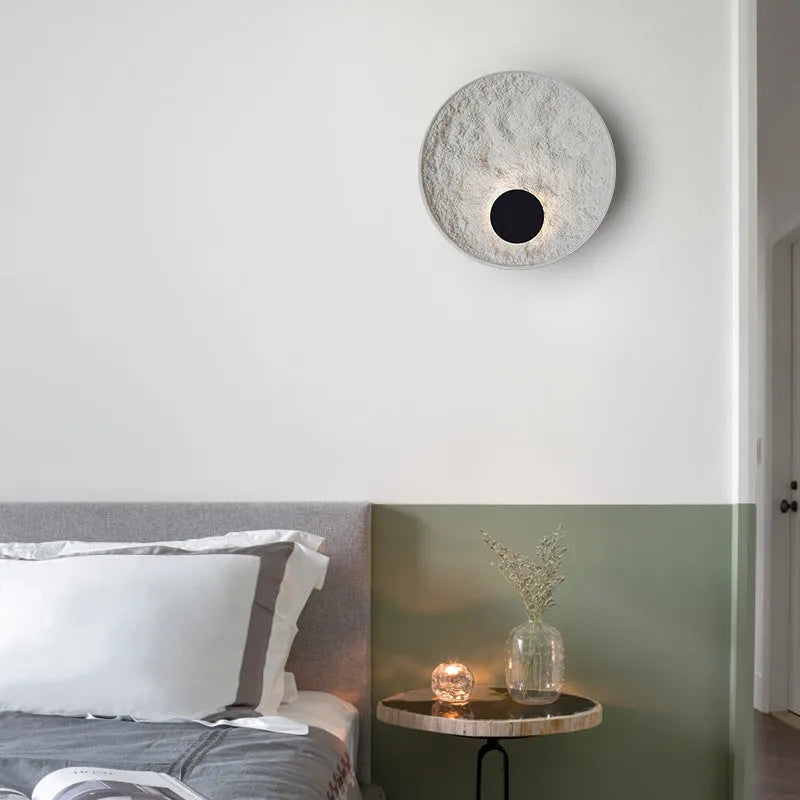 White iron wall lamp with modern design in 300mm and 500mm size options