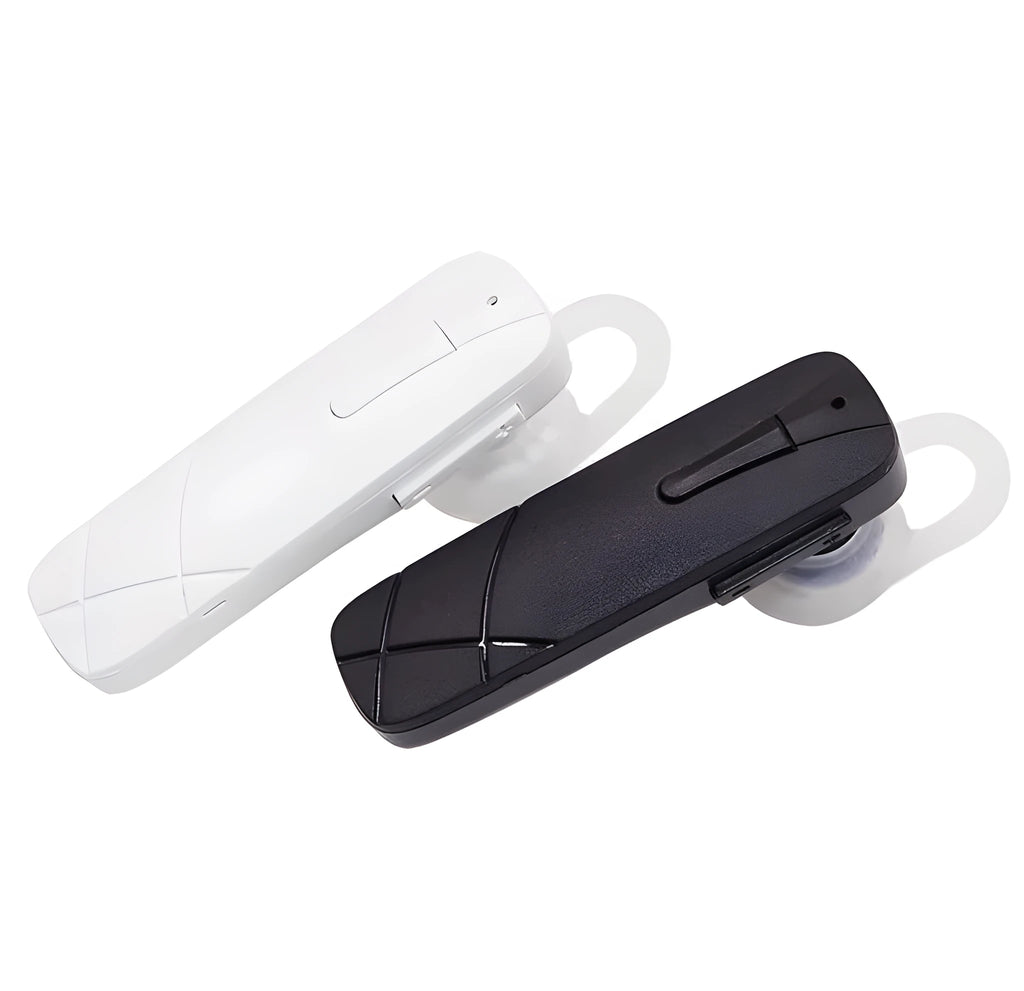 Black and white wireless Bluetooth V4.1 earplug headset with earplug design