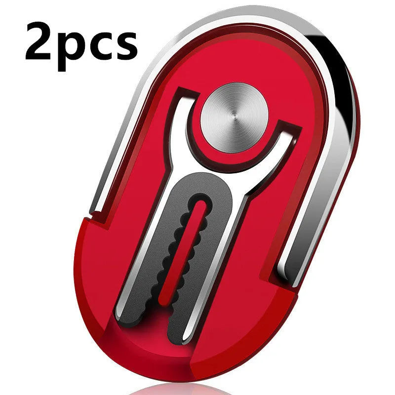 Universal car phone ring bracket in black, silver, blue, gold, or red for dashboard or windscreen mounting.
