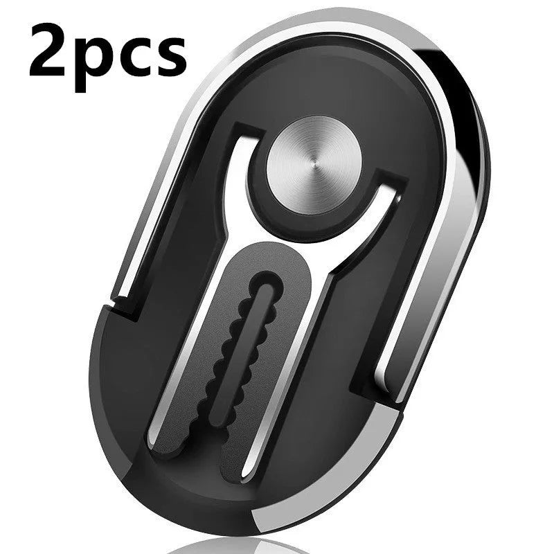 Universal car phone ring bracket in black, silver, blue, gold, or red for dashboard or windscreen mounting.