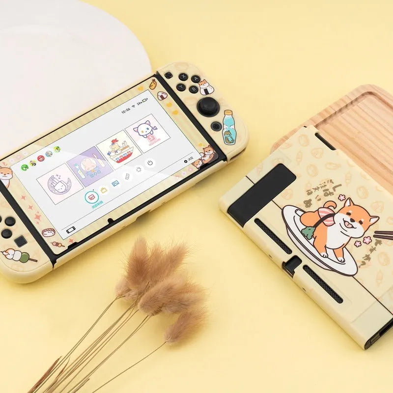 Silicone protective shell and rocker sleeve set for Nintendo Switch Lite console