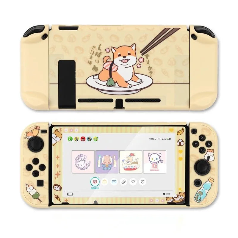 Silicone protective shell and rocker sleeve set for Nintendo Switch Lite console
