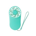 Hands-free neck band cooling fan with dual USB rechargeable fans in multiple colour options