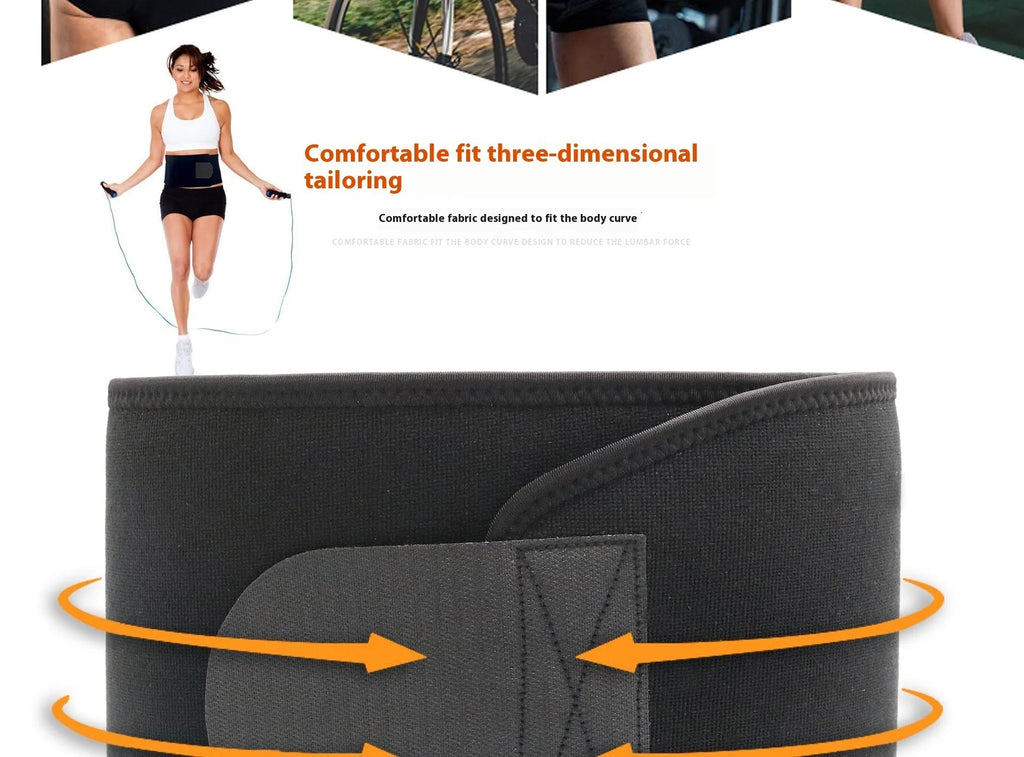 Neoprene hot lumbar support belt for adult fitness and running in black, blue and pink colours