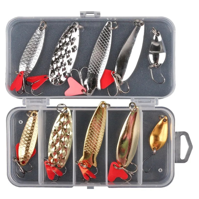 Lure pineapple fishing bait with metal sequins in gold and silver colour options
