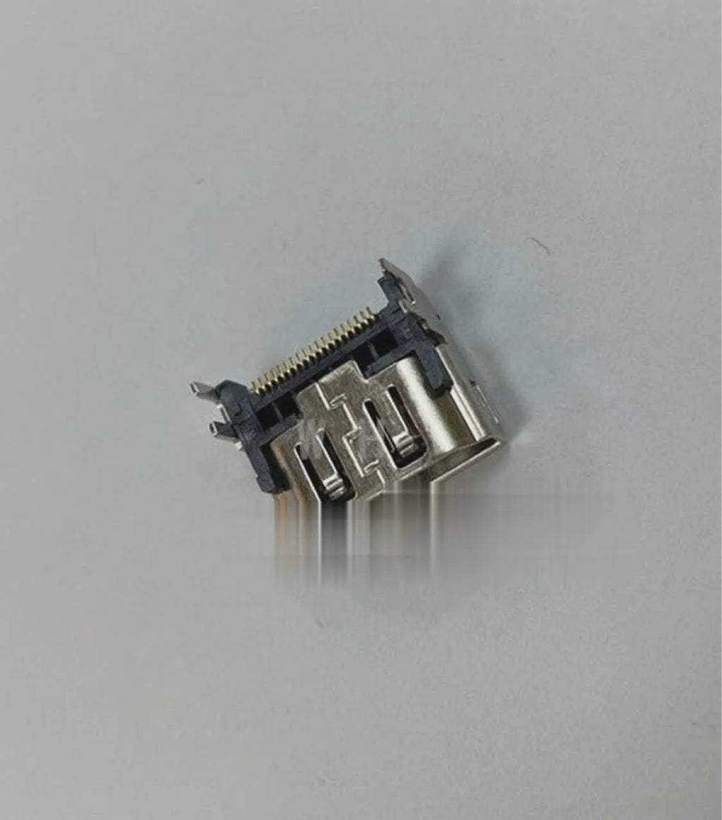 Silver HDMI female host socket connector for electronics repair