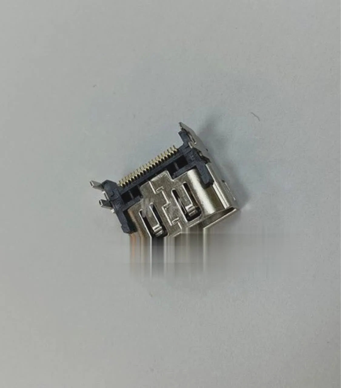 Silver HDMI female host socket connector for electronics repair