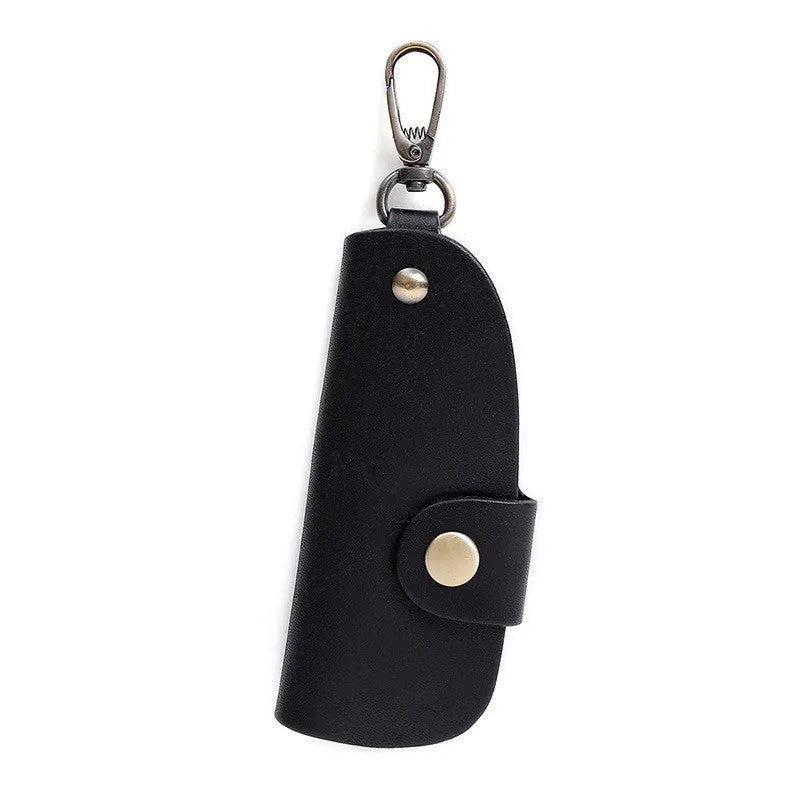 Genuine leather handmade key storage bag for car keys in short length style