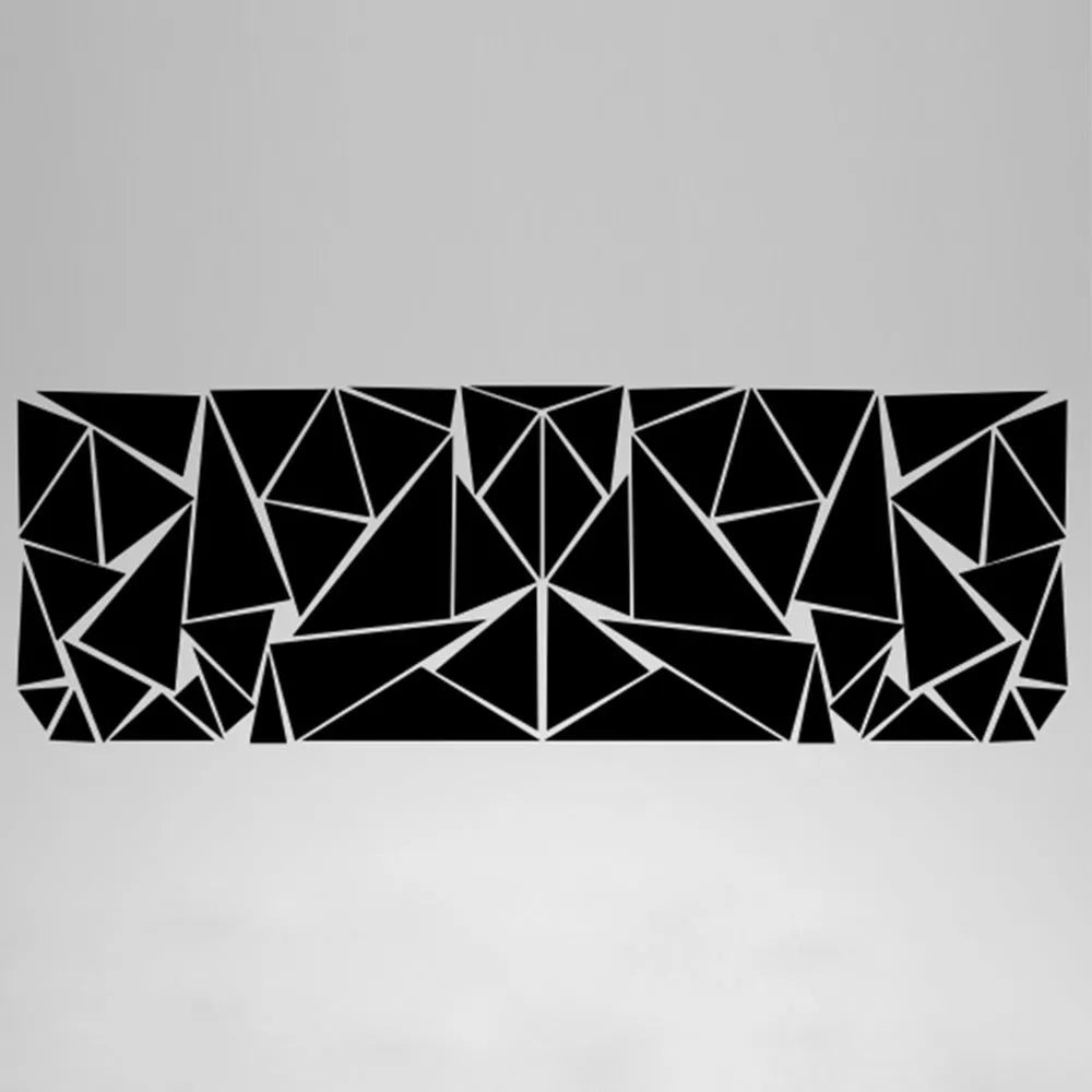 Car decoration sticker with geometry pattern in five colour options showing 200cm by 60cm dimensions