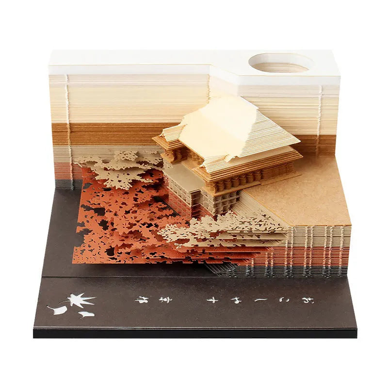 Anime architecture cartoon sticky notes with One Piece themed designs, 80x45mm craft paper notepad